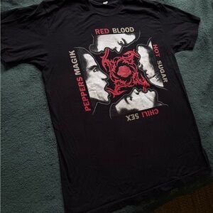 RHCP Red Hot Chili Peppers Black T-Shirt Size Large